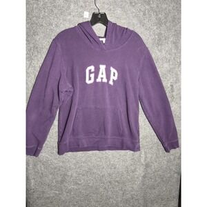 VINTAGE‎ GAP Sweater Adult Womens XL Hoodie Full Zip Y2K Embroidered Purple